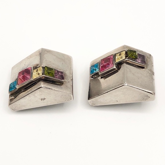 Vintage Givenchy Rhinestone Haute Couture Earrings - Picture 6 of 9